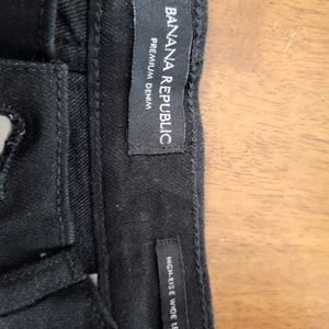 Banana republic high rise wide leg jeans